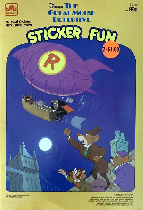 Great Mouse Detective, The Sticker Fun