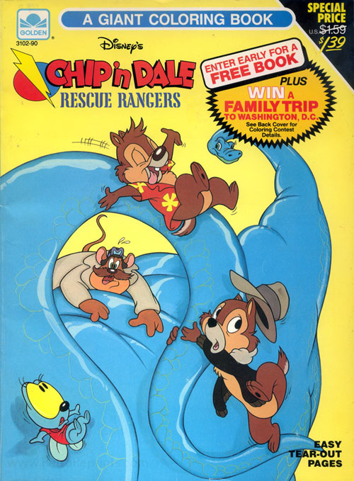 Chip 'n Dale Rescue Rangers Coloring Book