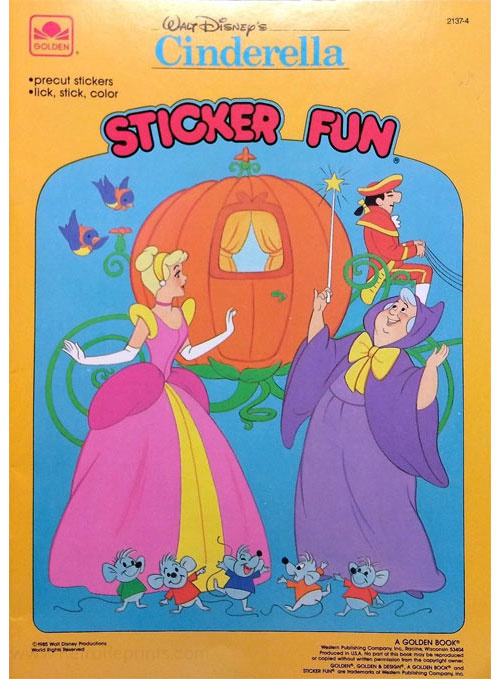 Cinderella, Disney's Sticker Fun