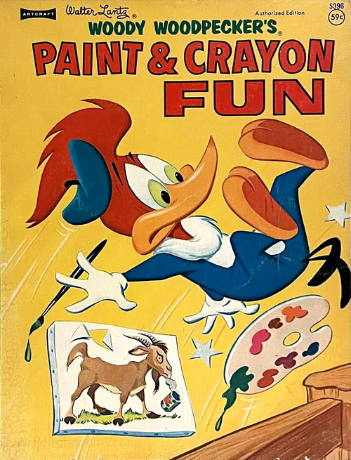 Woody Woodpecker Paint & Crayon Fun