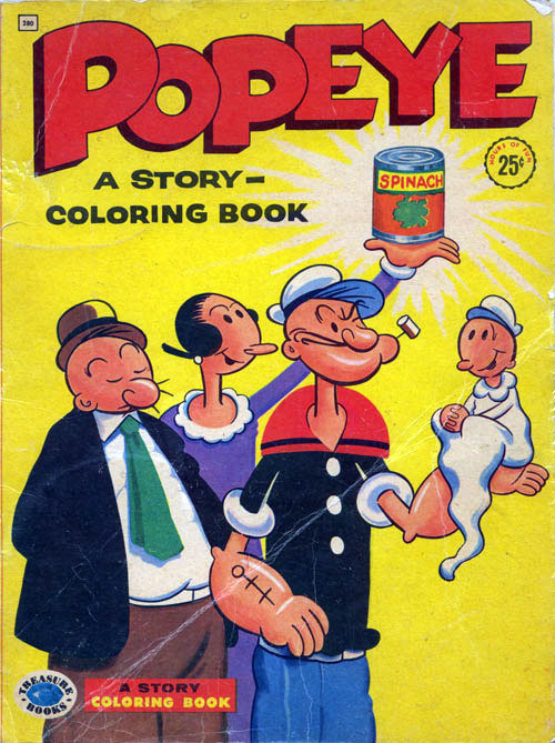 Popeye the Sailor Man A Story Coloring Book