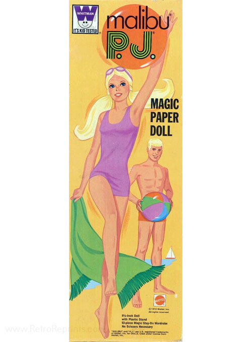 Barbie Malibu PJ Paper Dolls