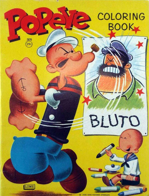 Popeye the Sailor Man Coloring Book