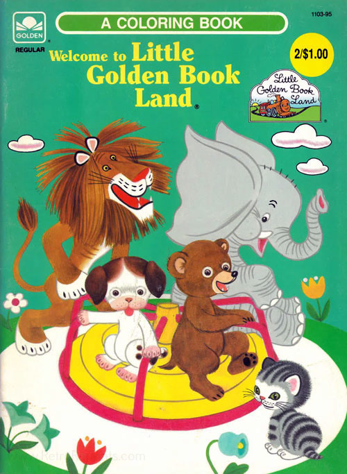 Little Golden Books Coloring Book Coloring Books at Retro Reprints