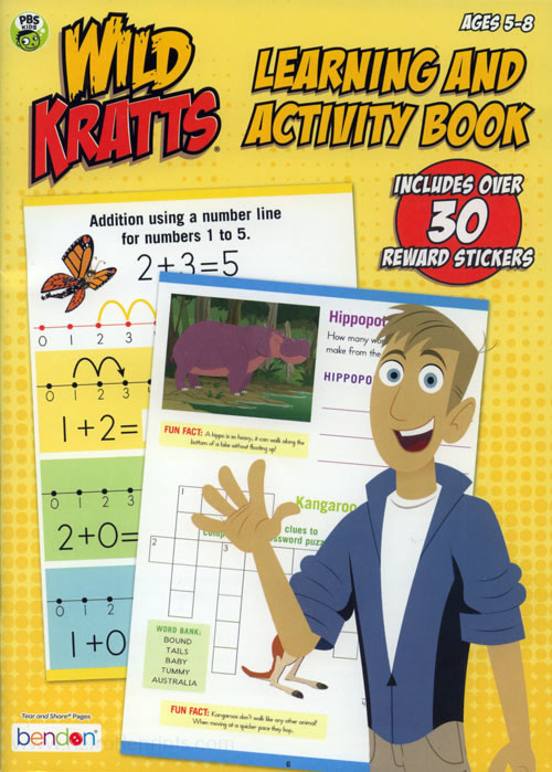 Wild Kratts Learning and Activity Book | Coloring Books at Retro