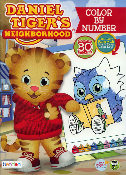 Daniel Tiger's Neighborhood Color By Number