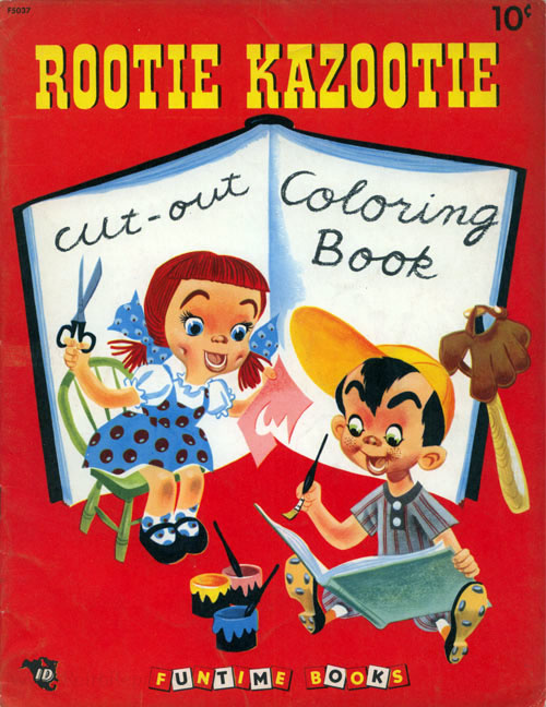 Rootie Kazootie Cut-Out Coloring Book