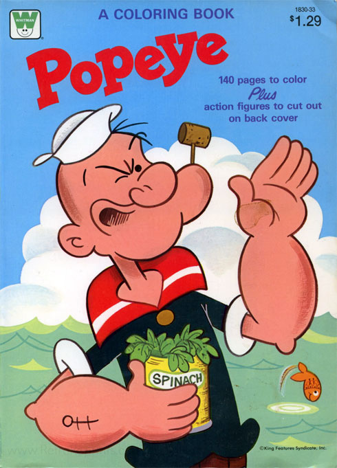 Popeye the Sailor Man Coloring Book