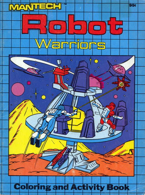 Mantech Robot Warriors Coloring and Activity Book