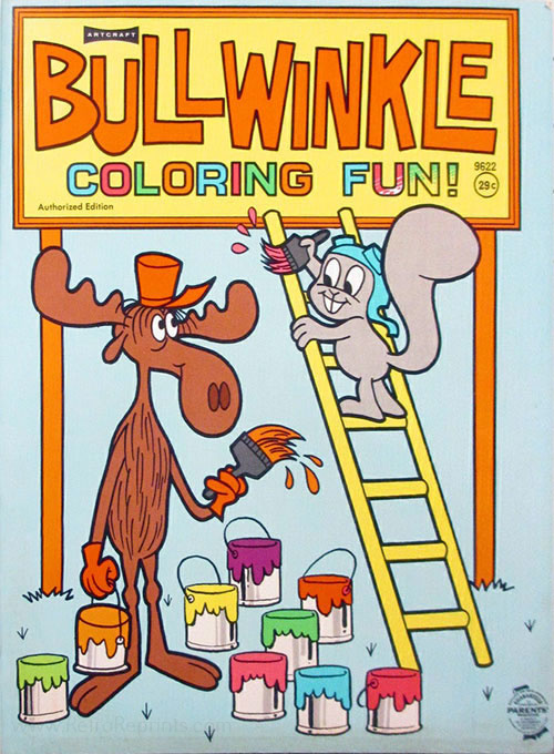 Rocky and Bullwinkle Coloring Fun!