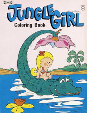 Jungle Girl Coloring Book