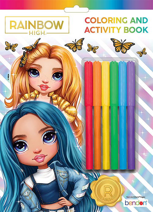 Rainbow High Coloring and Activity Book | Coloring Books at Retro ...