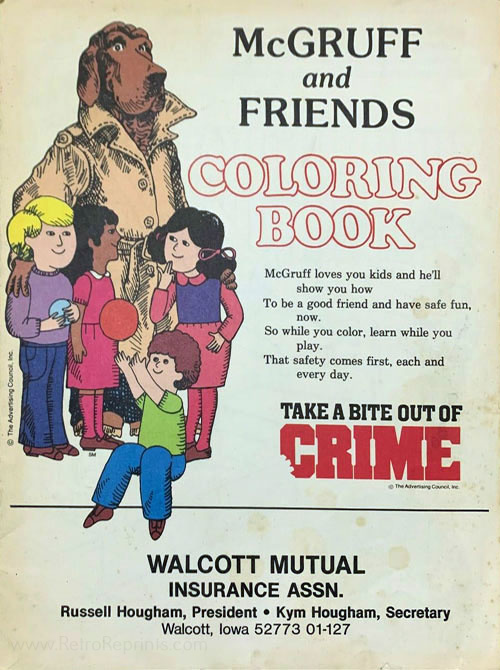 Commercial Characters McGruff Coloring Book