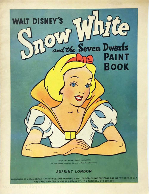 Snow White & the Seven Dwarfs Paint Book