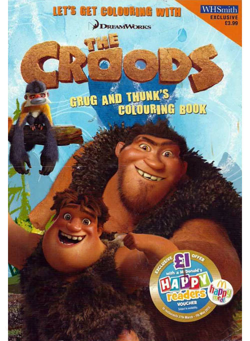 Croods, The Grug and Thunk's Colouring Book