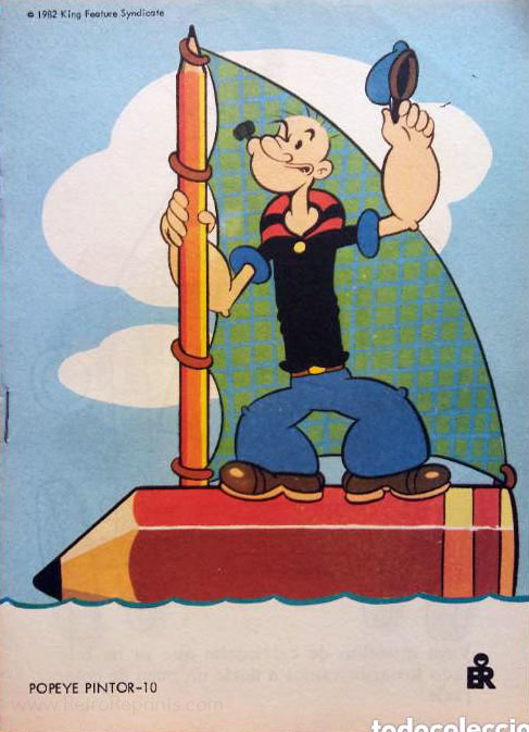 Popeye the Sailor Man Coloring Book