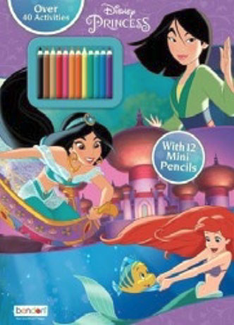 Princesses, Disney Coloring and Activity Book