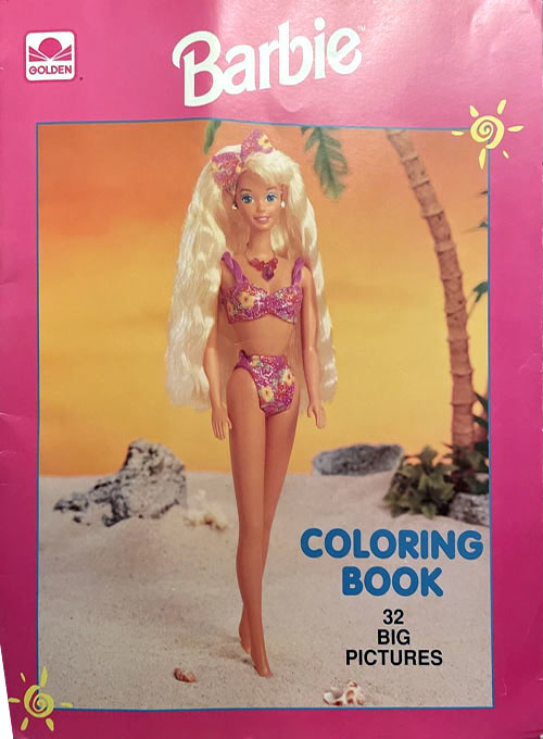 beach barbie coloring pages