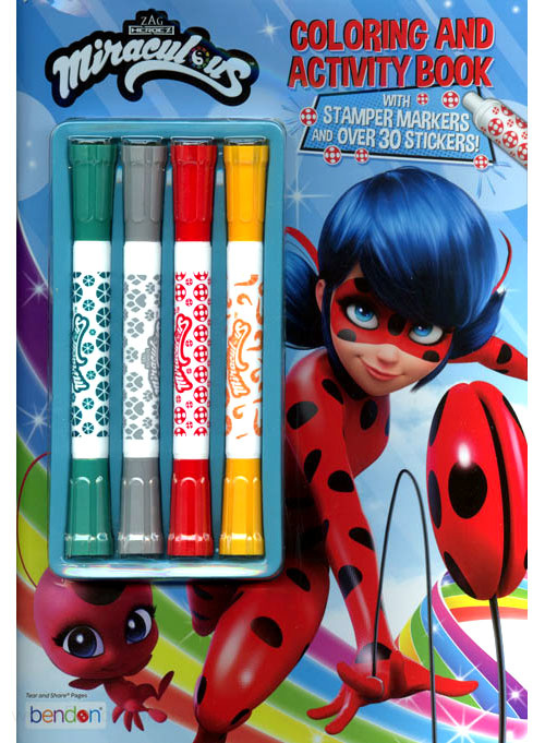 Miraculous: Tales of Ladybug and Cat Noir Coloring and Activity Book