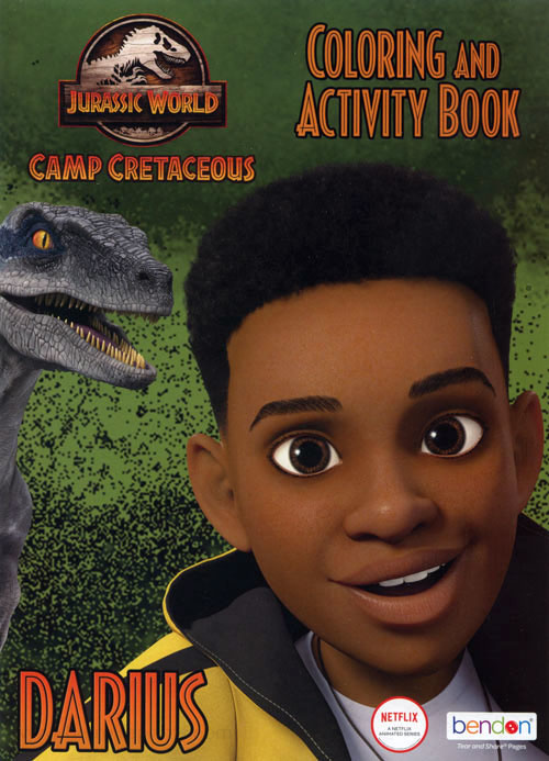 Jurassic World Camp Cretaceous Darius Coloring Books at Retro