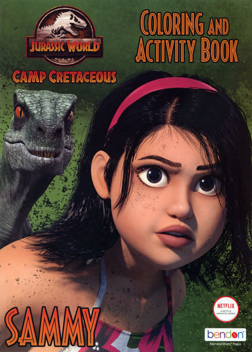 Jurassic World Camp Cretaceous Sammy Coloring Books at Retro