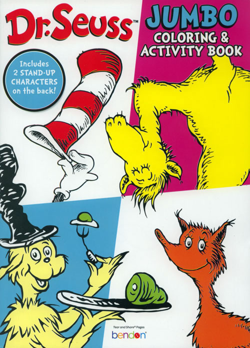 Dr. Seuss Coloring and Activity Book Coloring Books at Retro Reprints