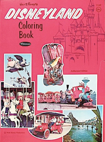 Walt Disney Theme Parks Disneyland  Coloring Books at Retro Reprints - The  world's largest coloring book archive!