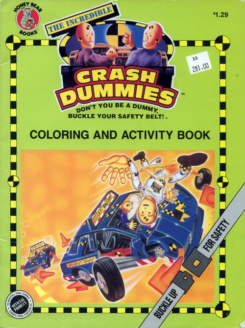 Incredible Crash Dummies, The Coloring and Activity Book