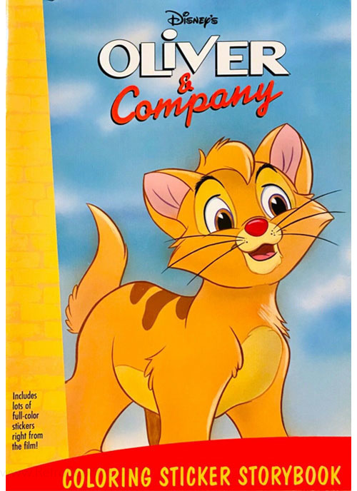 Oliver & Company Coloring Sticker Storybook