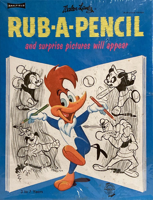 Woody Woodpecker Rub-A-Pencil Boxed Set