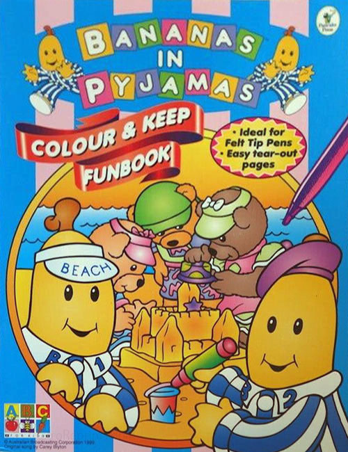 Bananas in Pajamas Colour & Keep Funbook