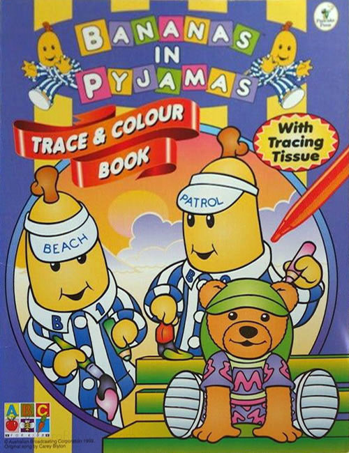 Bananas in Pajamas Trace & Colour