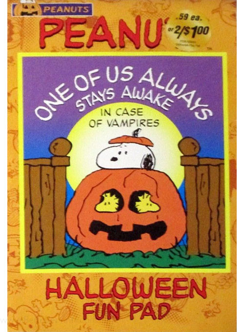 Peanuts Halloween Fun Pad