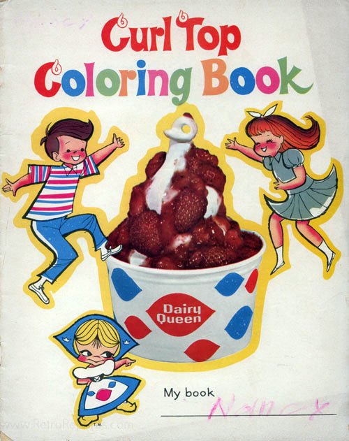 Commercial Characters Dairy Queen: Curl Top Coloring Book
