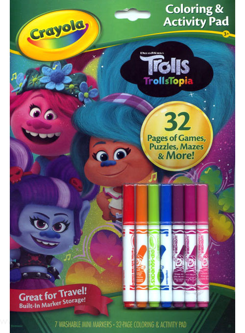 Trolls: TrollsTopia Coloring and Activity Book