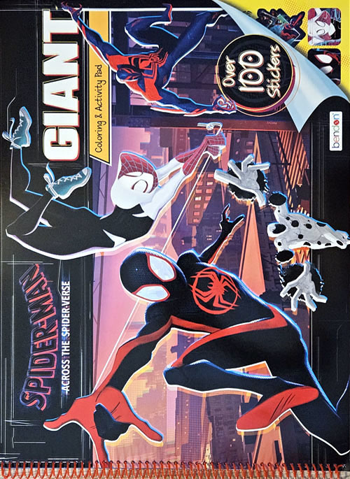 SpiderMan Across the SpiderVerse Coloring and Activity Pad