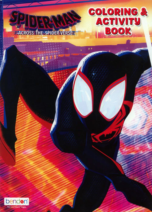 SpiderMan Across the SpiderVerse Coloring and Activity Book