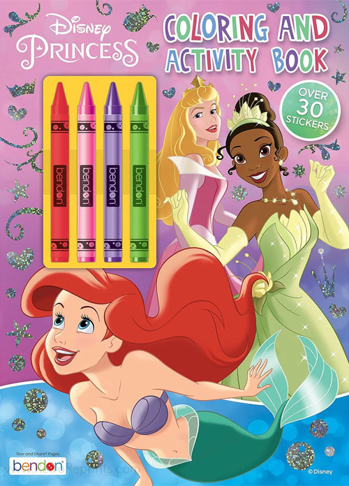 Princesses, Disney Coloring and Activity Book