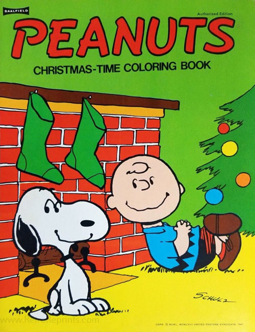 Peanuts Christmas-Time Coloring Book