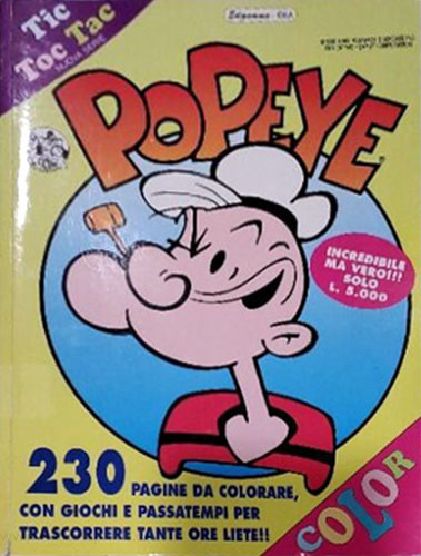 Popeye the Sailor Man Coloring Book