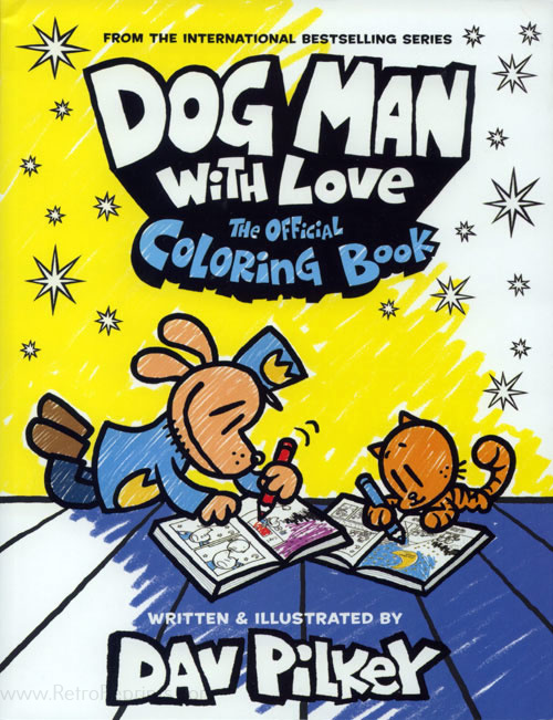 Dog Man Coloring Book