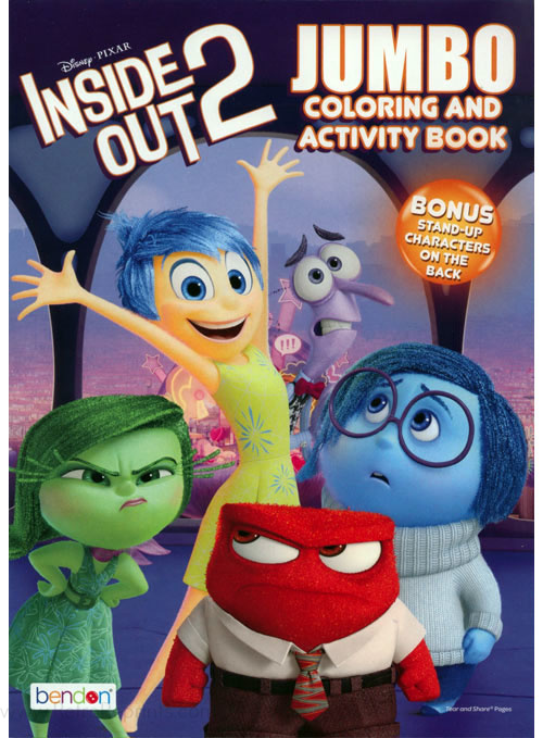 Inside Out 2 Coloring and Activity Book