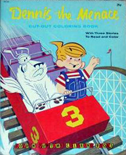 Dennis the Menace Cut-Out Coloring Book