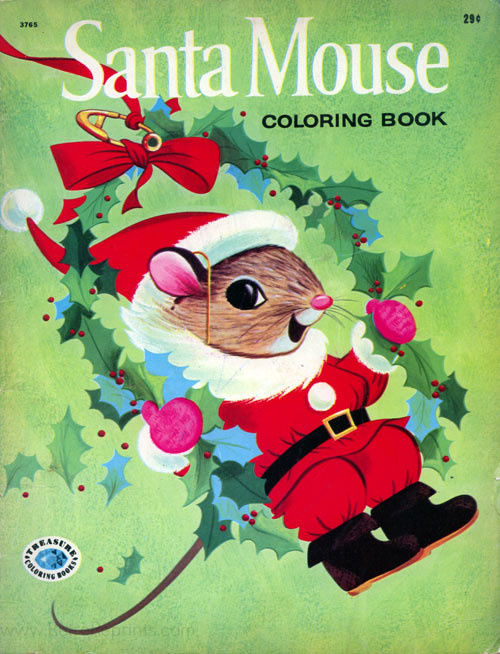 Santa Mouse Coloring Book