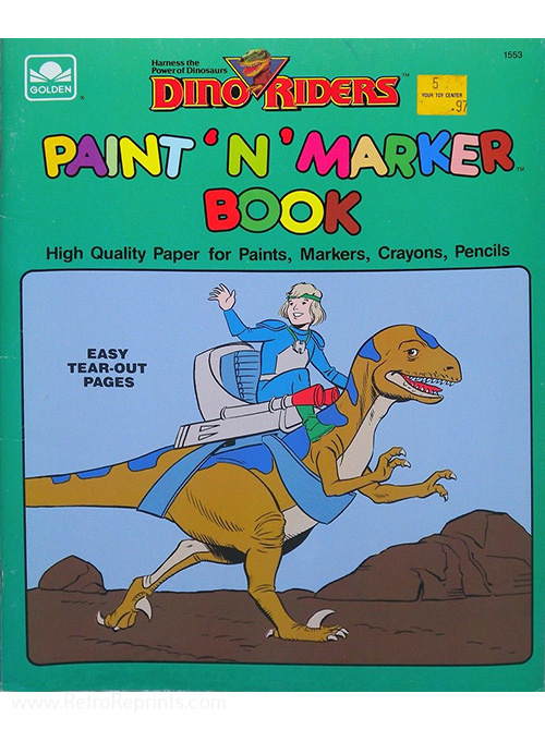 Dino-Riders Paint 'n' Marker Book