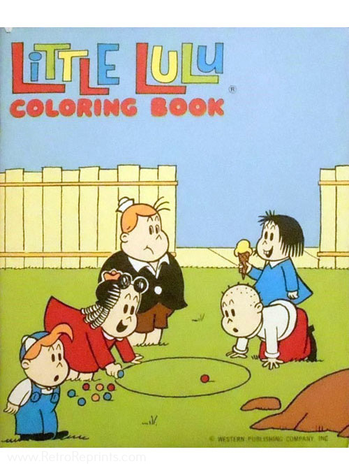 Little Lulu Coloring Book Coloring Books at Retro Reprints The