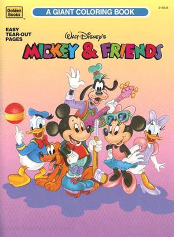 Mickey Mouse and Friends Coloring Book