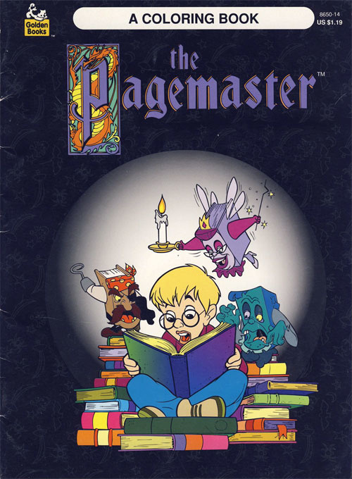 Pagemaster, The Coloring Book Coloring Books at Retro Reprints The