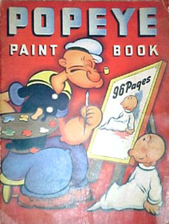 Popeye the Sailor Man Paint Book