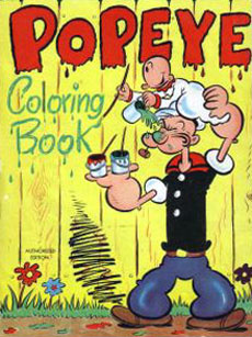 Popeye the Sailor Man Coloring Book